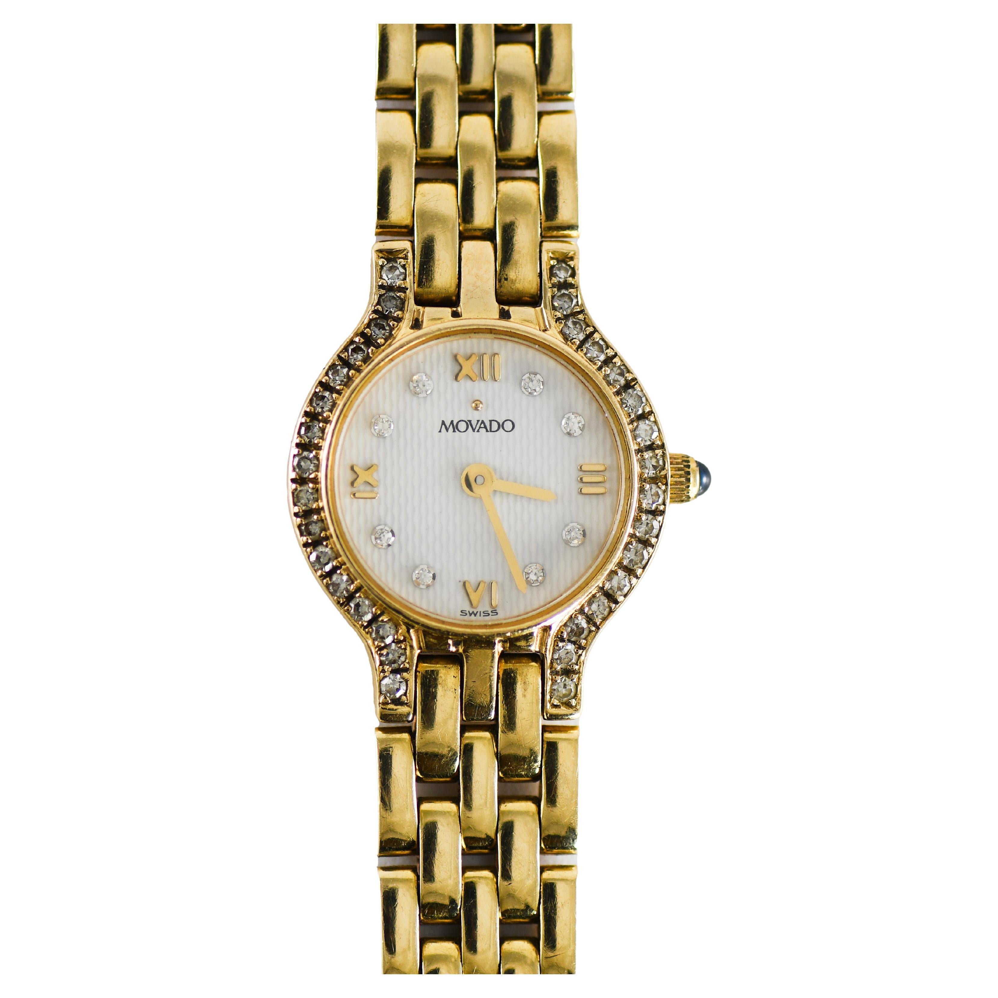 Women's Movado Diamond Bezel Watch, 20mm