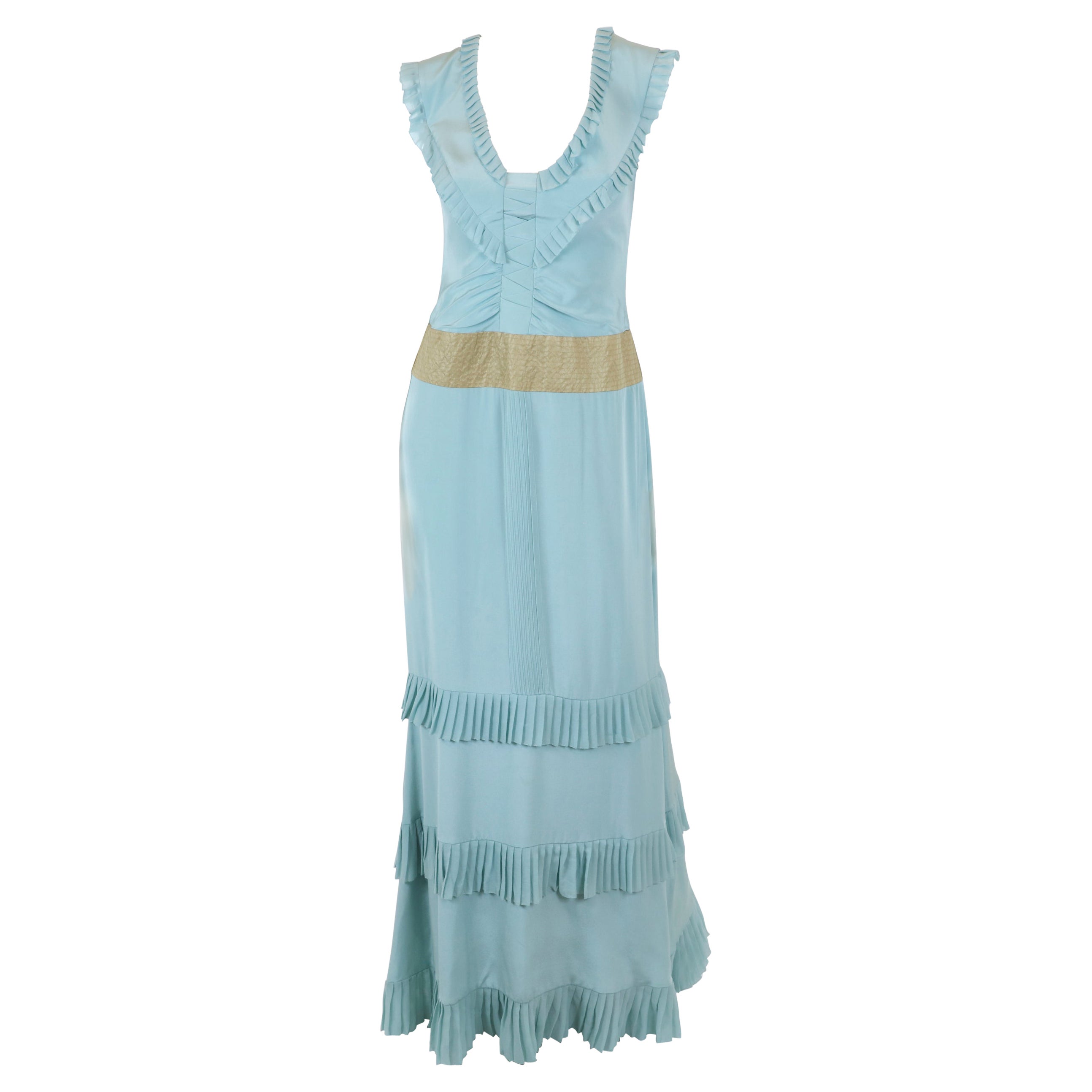 Nicole Miller Türkisfarbenes Kleid für Damen Größe 6 im Angebot