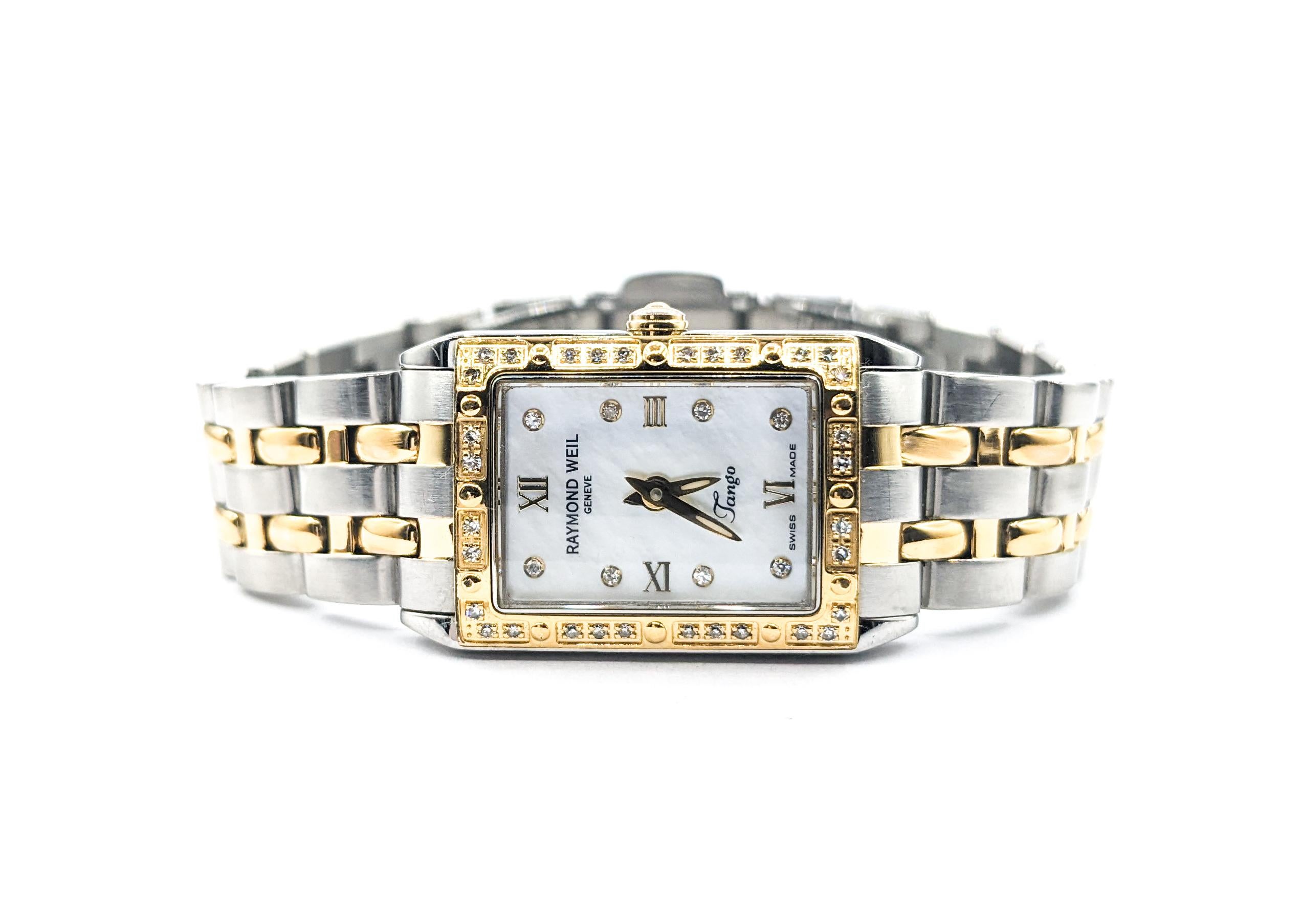 Women's Raymond Weil Two Tone Watch In Stainless Steel For Sale 3