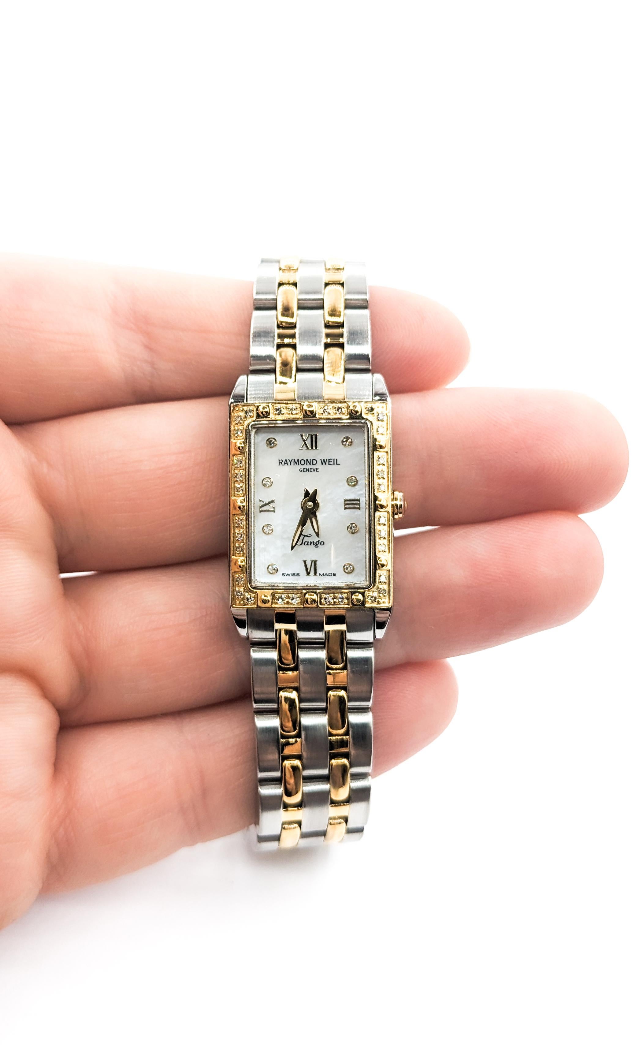 Women's Raymond Weil Two Tone Watch In Stainless Steel For Sale 4