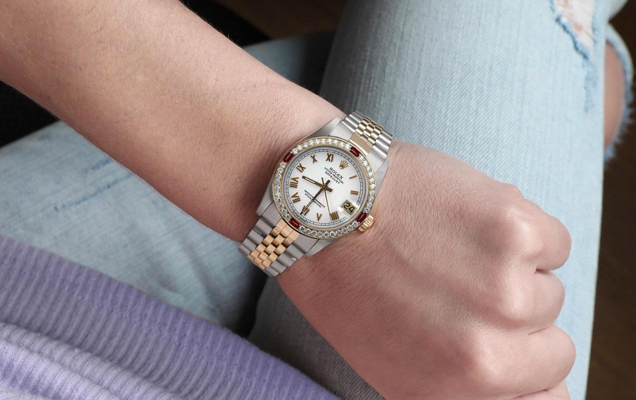 rolex with rubies