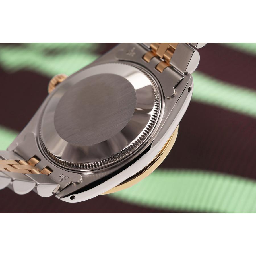 Women's Rolex 31mm Datejust Two Tone Jubilee White MOP Mother of Pearl Dial Diamond Accen Bezel + Lugs + Emerald Watch 68273