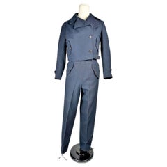 Women's ski jacket and trousers in navy wool - Galeries Lafayette Paris C. 1930