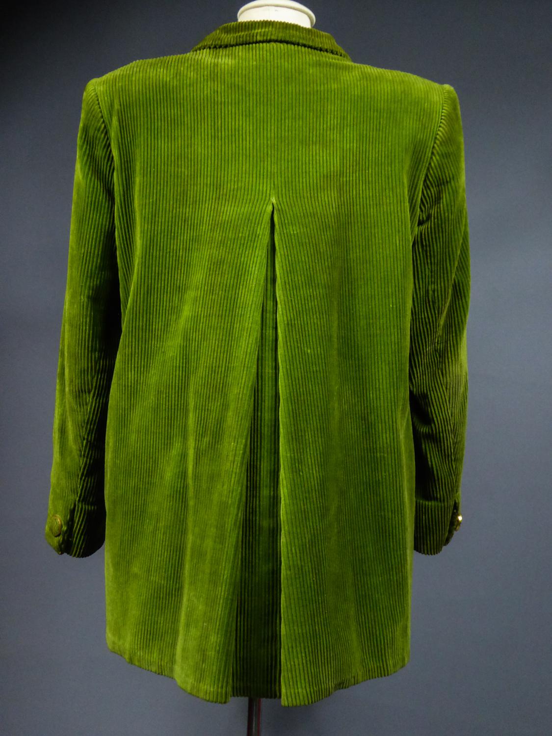 A Rare Jeanne Lanvin Women's Sport Velvet  French Couture Collection 1947 For Sale 4