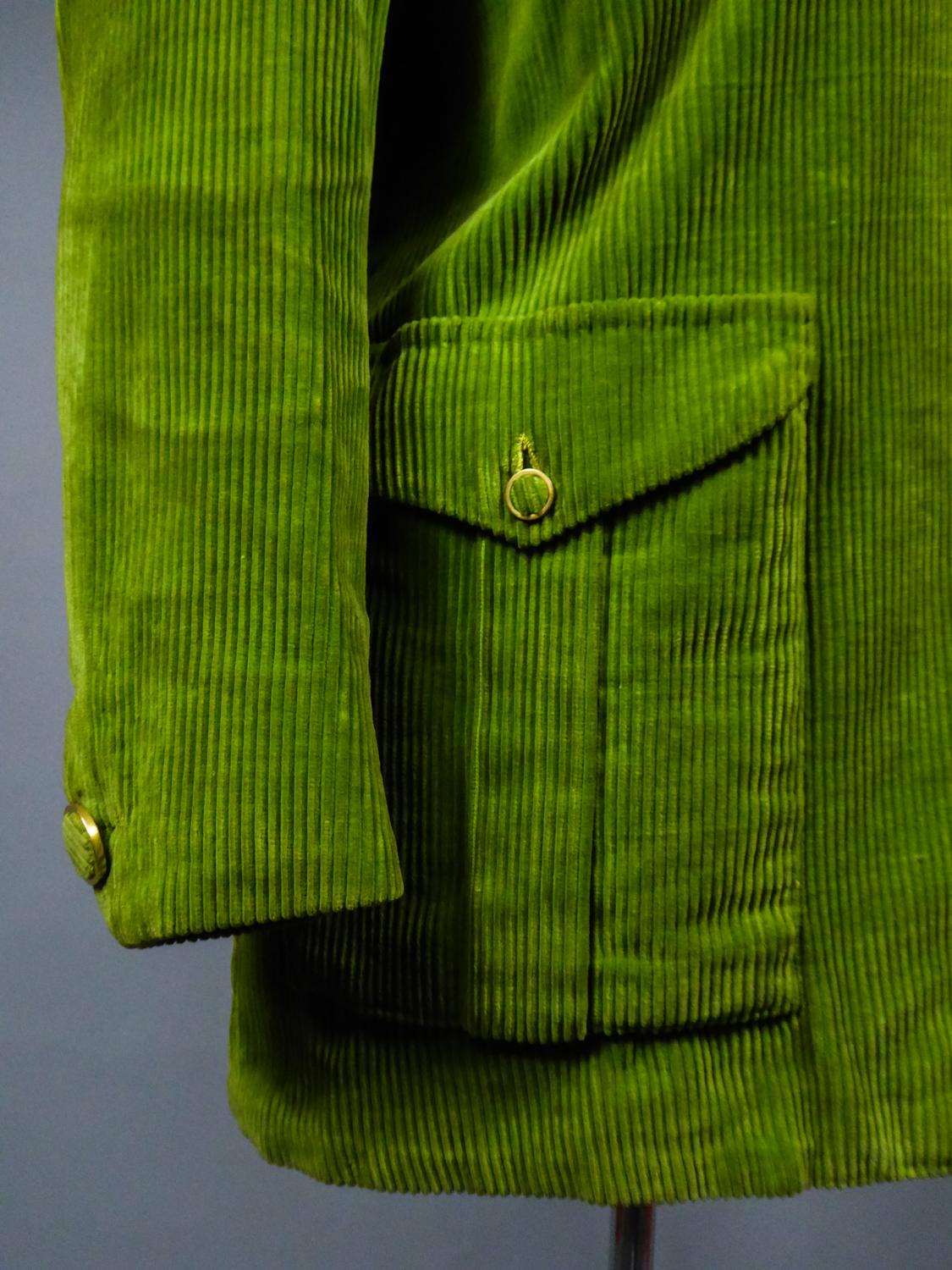 Sport-Samt für Damen  Französische Couture-Jacke-Jeanne Lanvin Sommerkollektion 1947 im Angebot 4