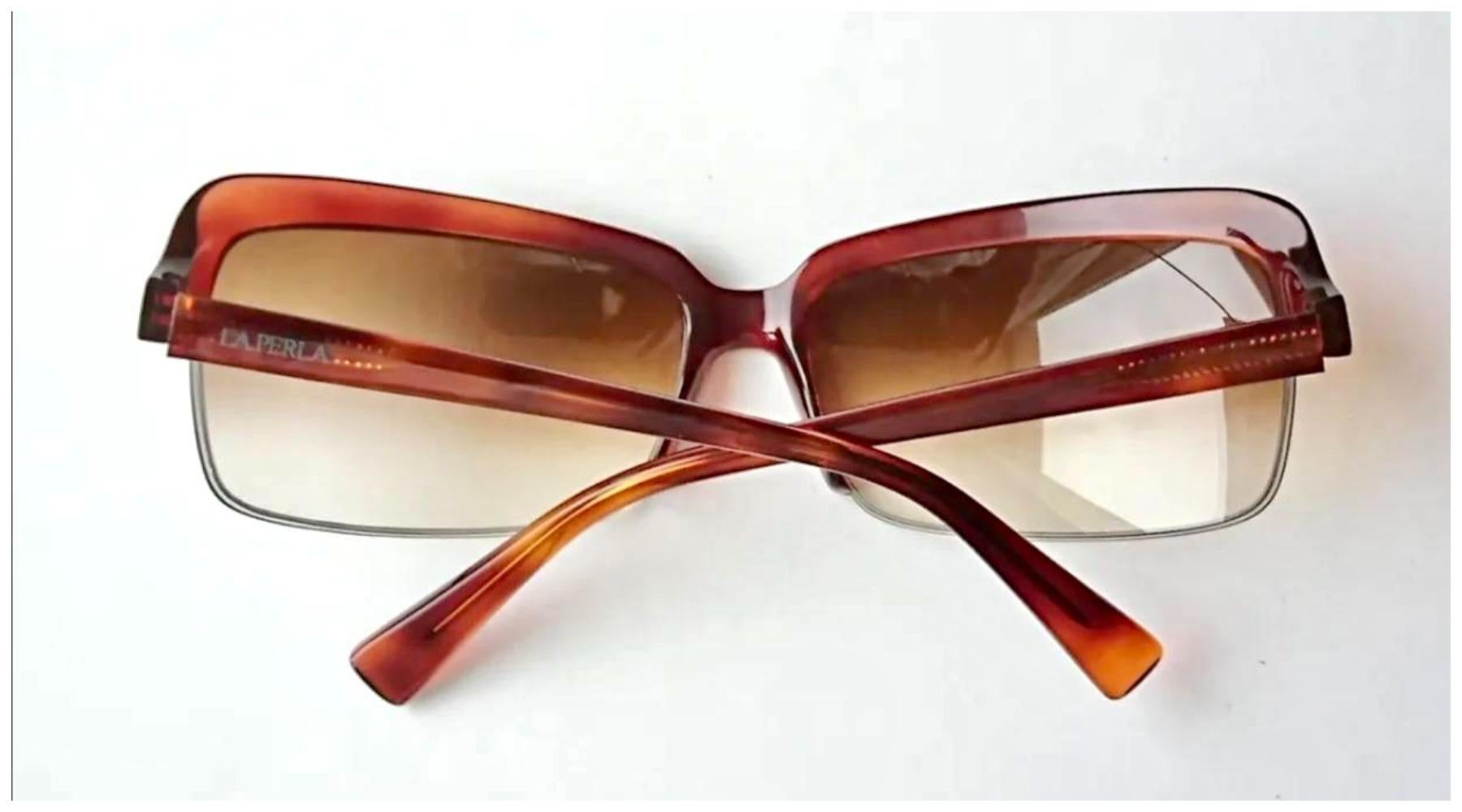 Damen-Sonnenbrille La Perla art.063M col. 0710 (Hergestellt in Italien) im Angebot 4