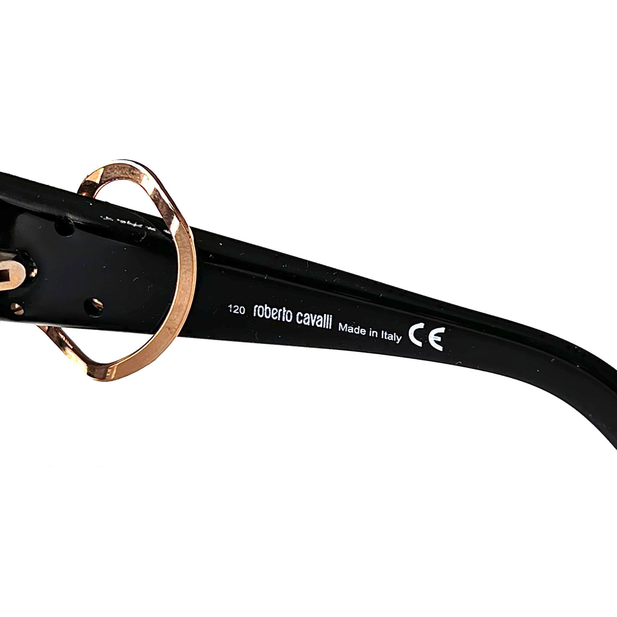 Black Women's sunglasses Roberto Cavalli art. URANO 360S col. B5 (Made in Italy) For Sale