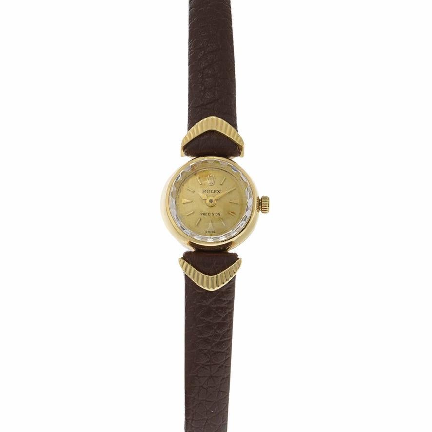 Retro Women's Vintage Rolex Watch 18K Gold For Sale