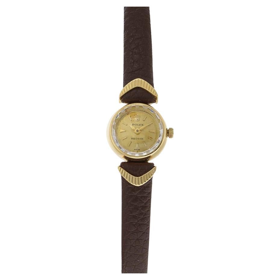 Women's Vintage Rolex Watch 18K Gold For Sale