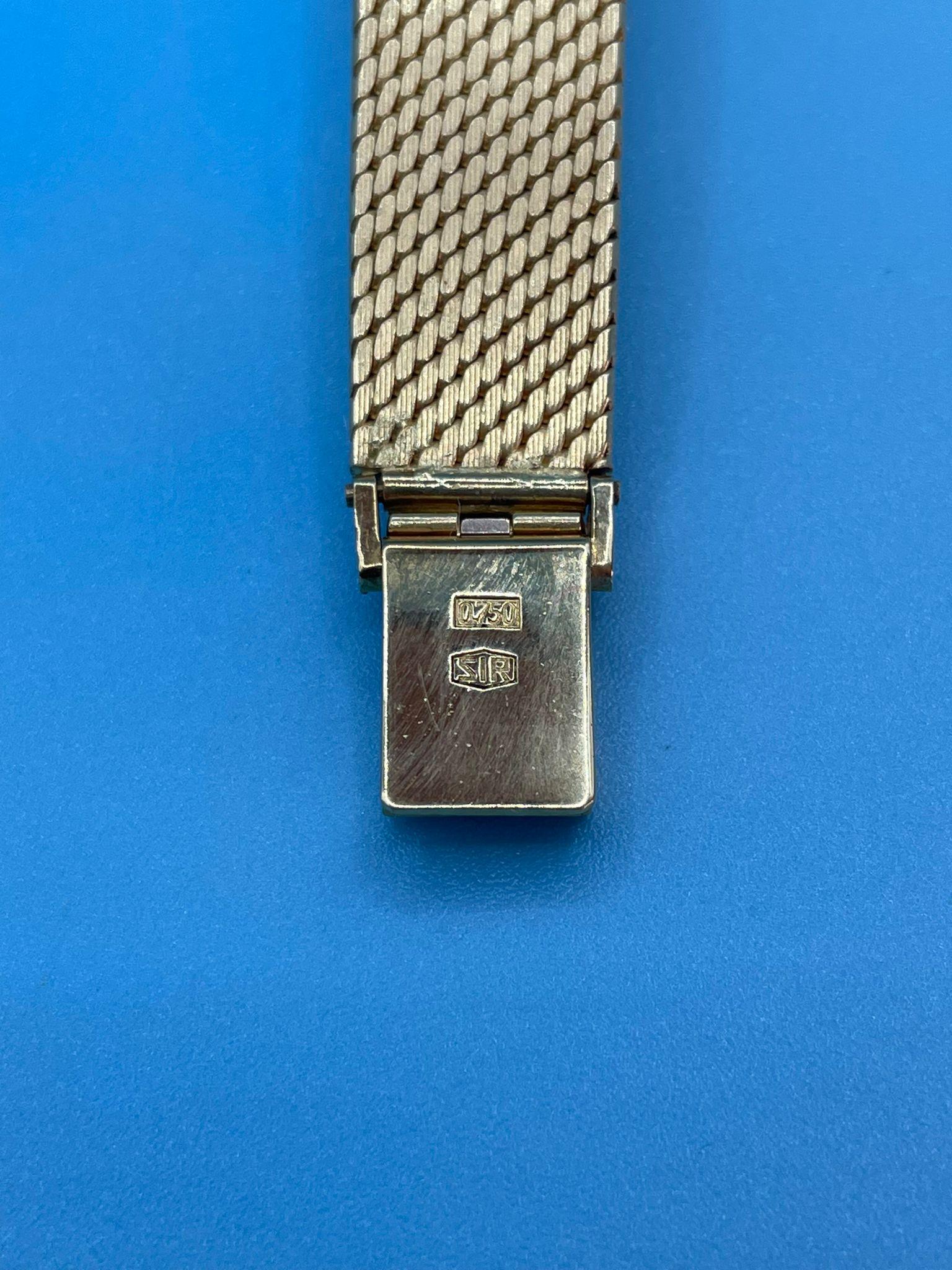 Reloj de señora de oro de 18 quilates y diamantes naturales 