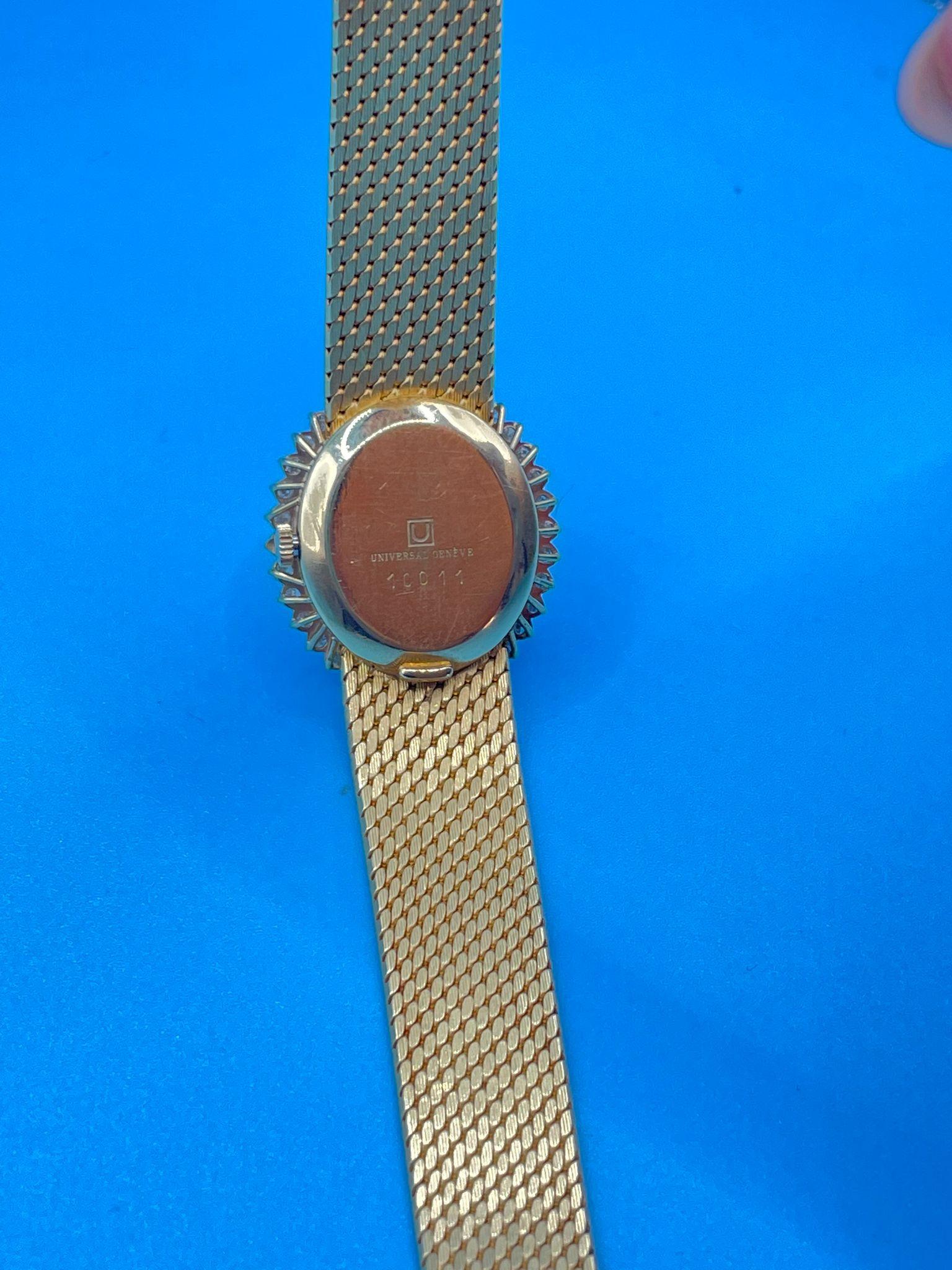 Reloj de señora de oro de 18 quilates y diamantes naturales 