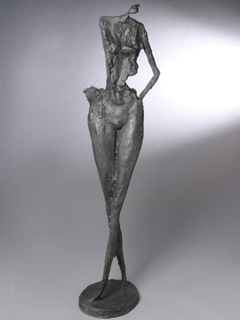 Won Lee Abstract Sculpture - A Young Girl-Future