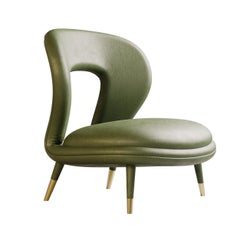 Fauteuil Wonatti Tristan, fauteuil en cuir Grenn