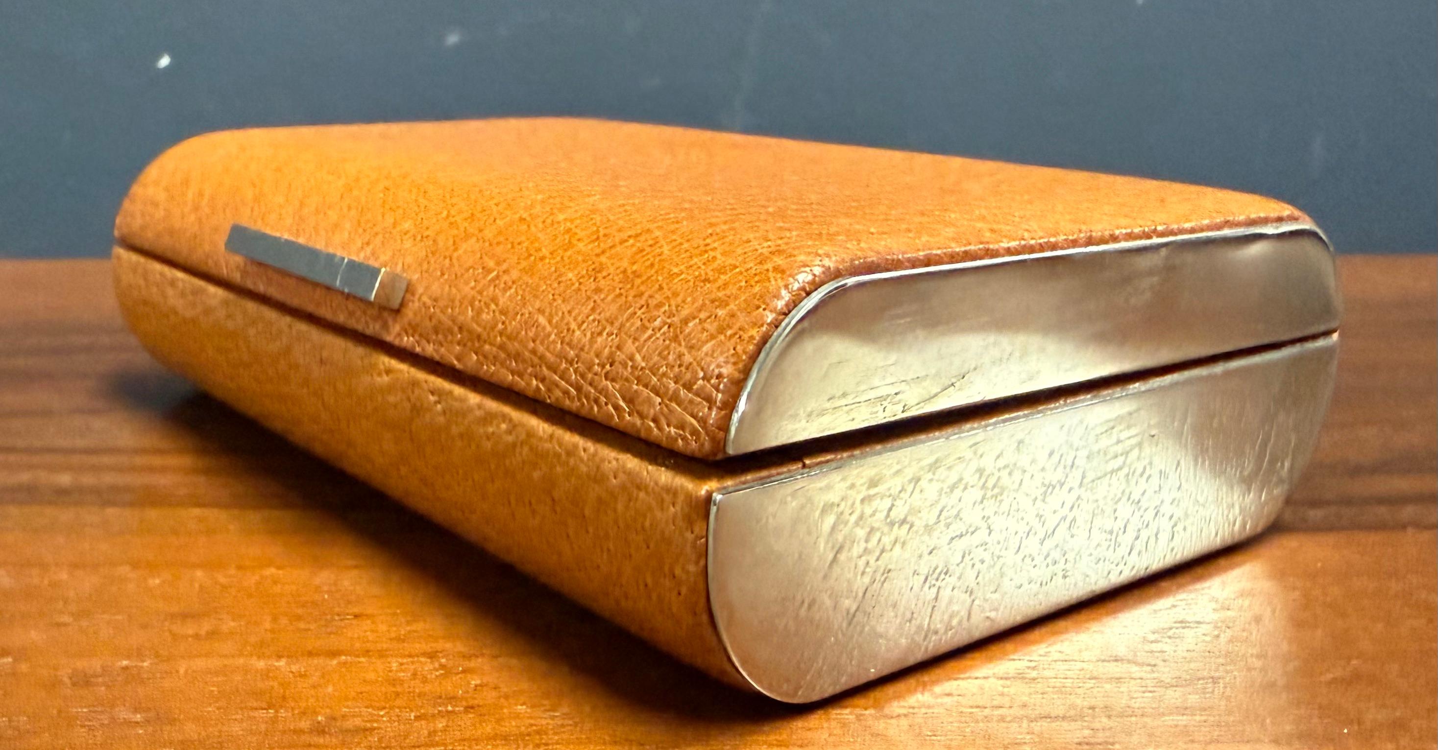 wondeful carl auböck peau porc estuche Moderno de mediados de siglo en venta