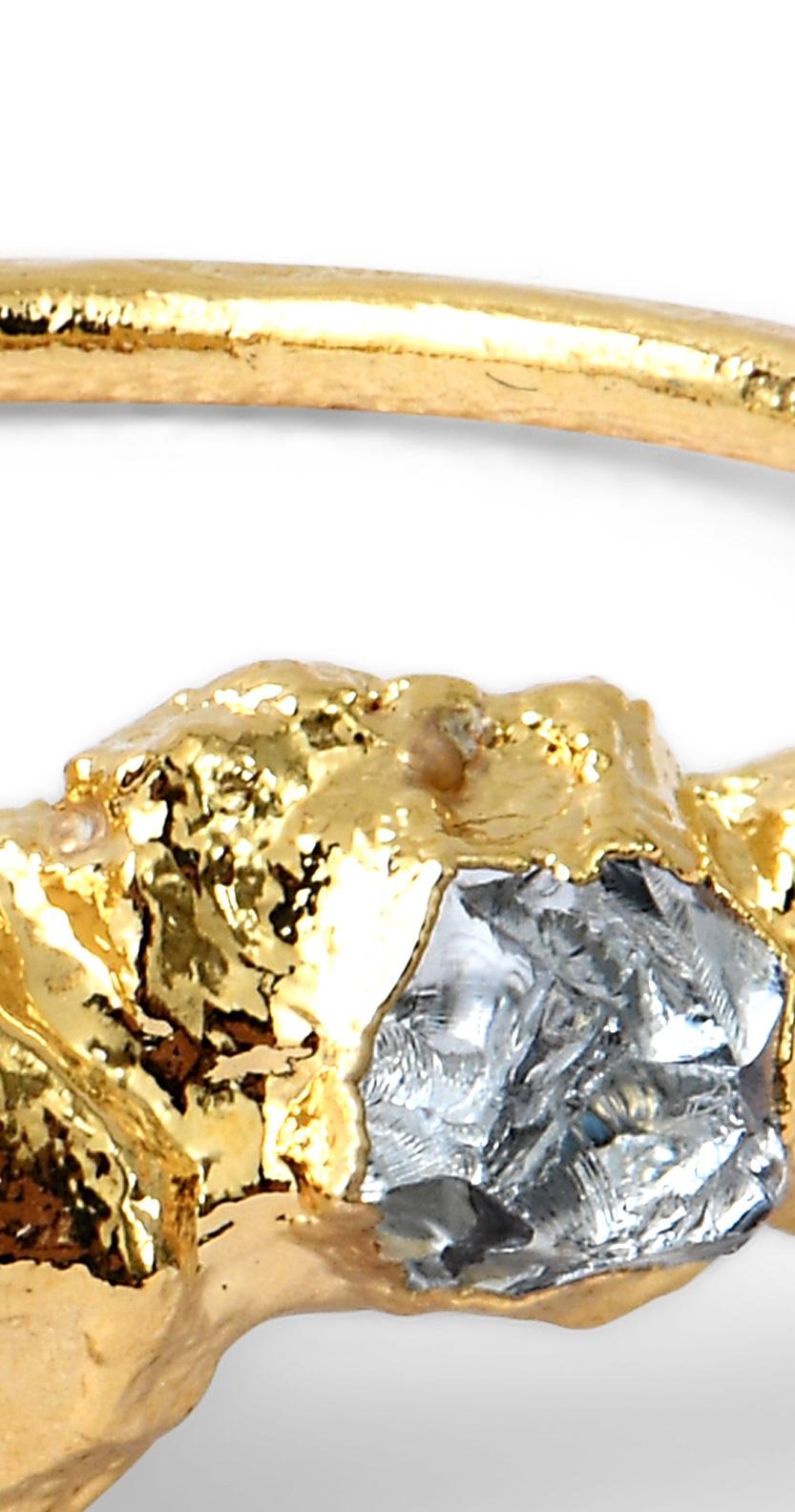 Anello Wonder Sapiens 0 scolpito a mano in bronzo placcato oro 24k di Marion Fillancq In condizioni Nuovo in vendita a Geneve, CH