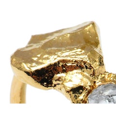 Wonder Sapiens 1 Hand-Sculpted Ring in 24k Gold-Plated Bronze by Marion Fillancq