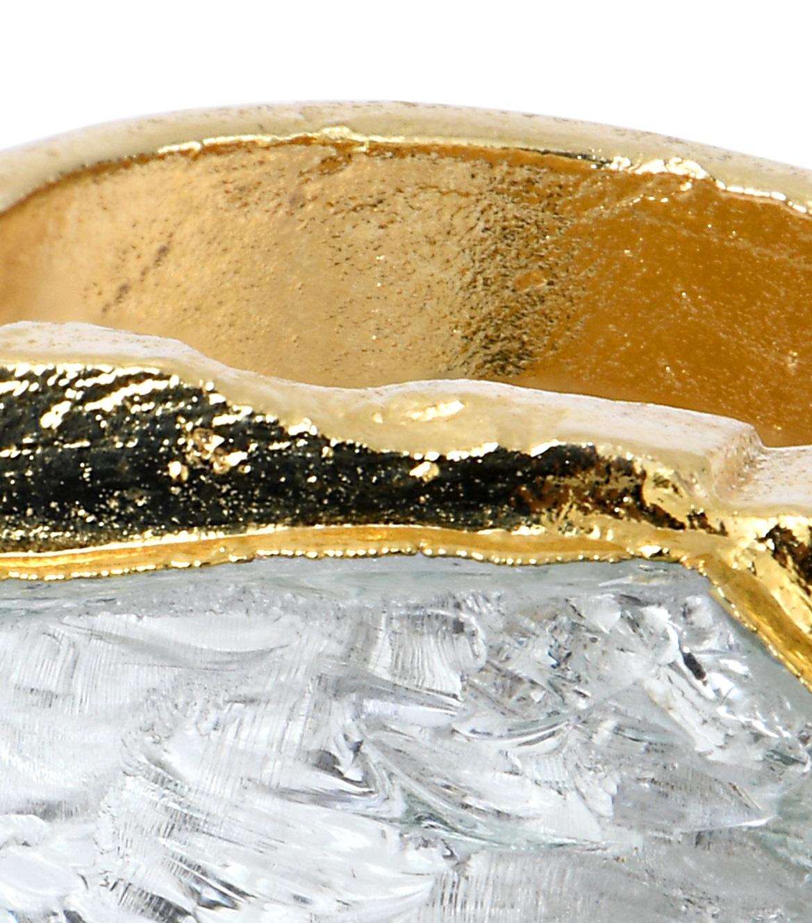 Autre Wonder Sapiens 10 Bague sculptée à la main, bronze plaqué or 24K par Marion Fillancq en vente