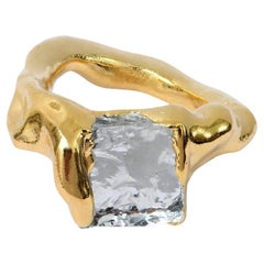 Wonder Sapiens 11 Hand-Sculpted Ring, 24K Gold-Plated Bronze by Marion Fillancq