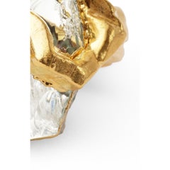 Wonder Sapiens 13 Anillo esculpido a mano, bronce chapado en oro de 24 quilates de Marion Fillancq