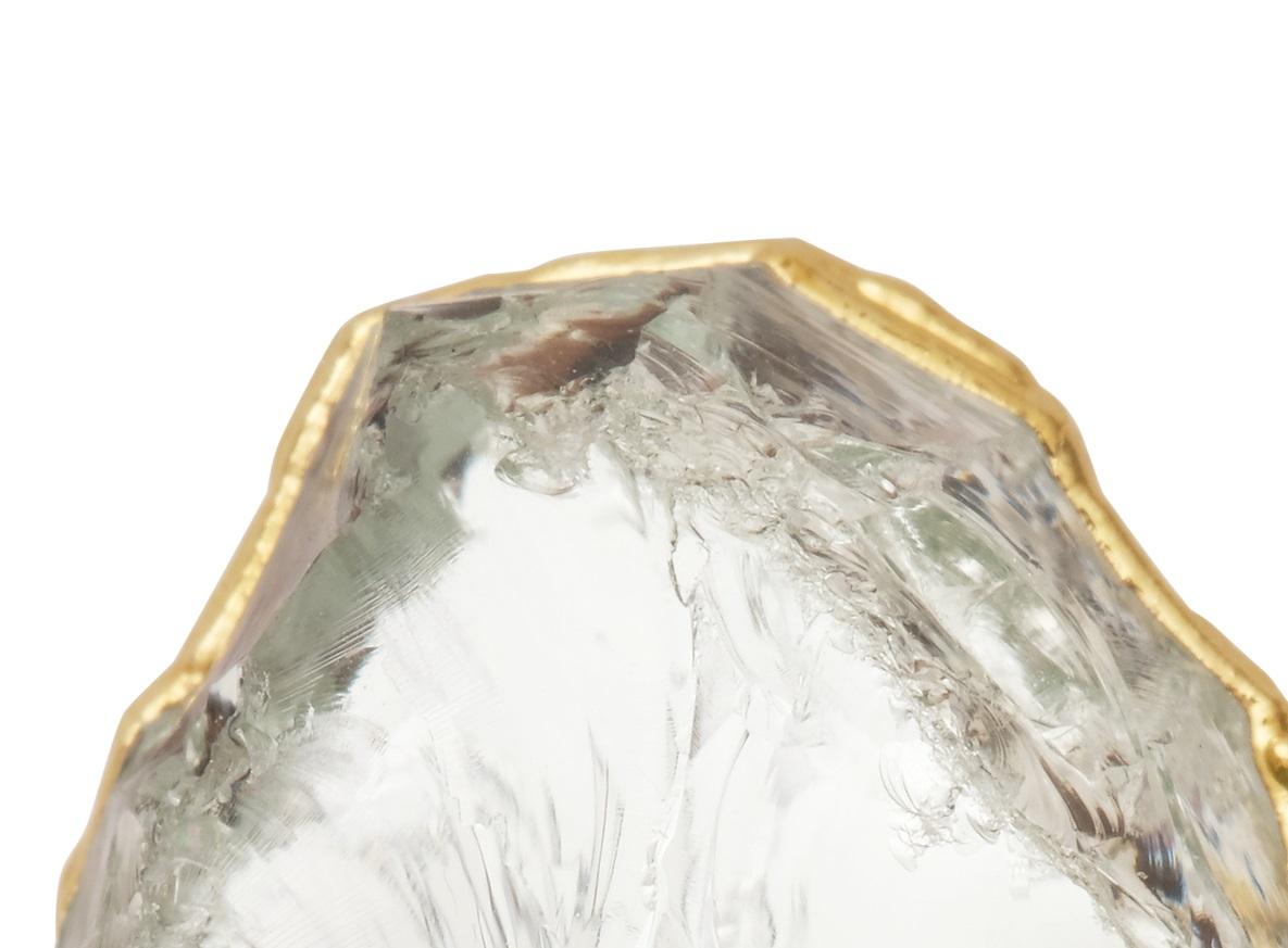 Moderno Anello Wonder Sapiens 13 scolpito a mano, bronzo placcato oro 24K di Marion Fillancq in vendita