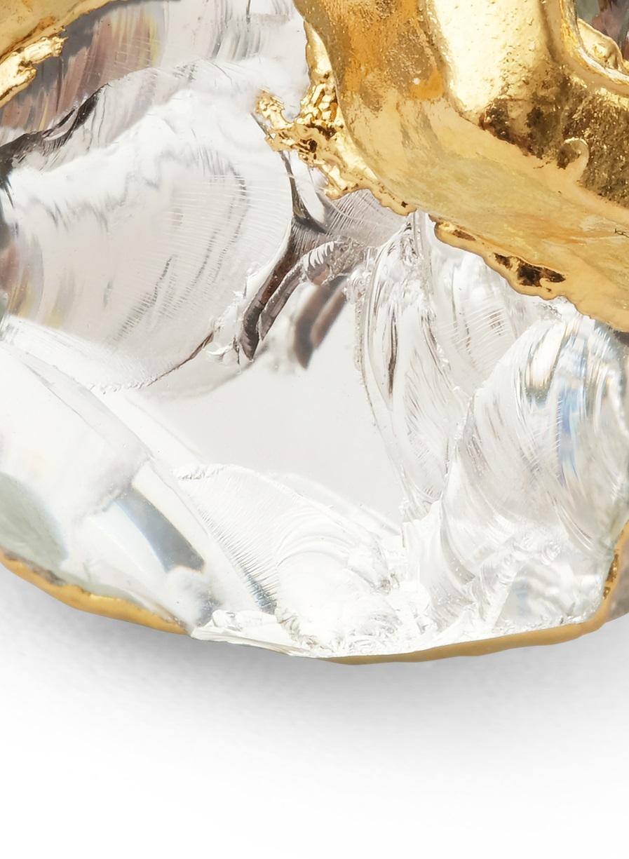 XXI secolo e contemporaneo Anello Wonder Sapiens 13 scolpito a mano, bronzo placcato oro 24K di Marion Fillancq in vendita