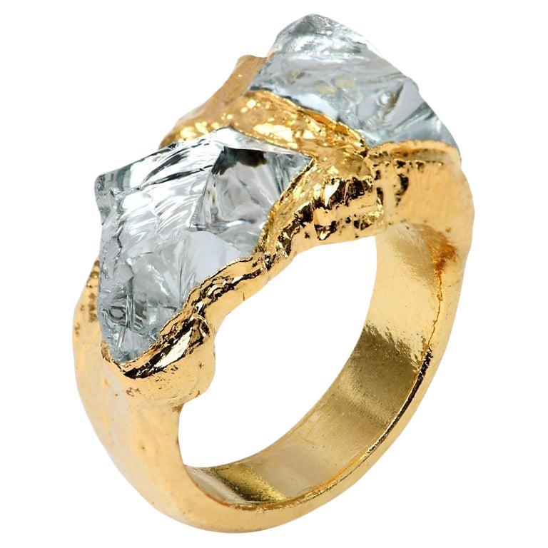 Wonder Sapiens 13 Hand-Sculpted Ring, 24K Gold-Plated Bronze by Marion Fillancq