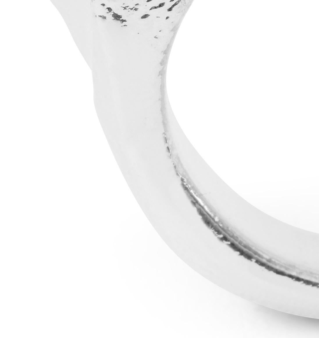 Anello Wonder Sapiens 15 scolpito a mano in bronzo placcato argento da Marion Fillancq In condizioni Nuovo in vendita a Geneve, CH