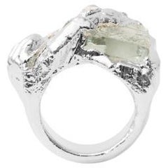 Wonder Sapiens 15 Hand-Sculpted Ring in Silver-Plated Bronze by Marion Fillancq