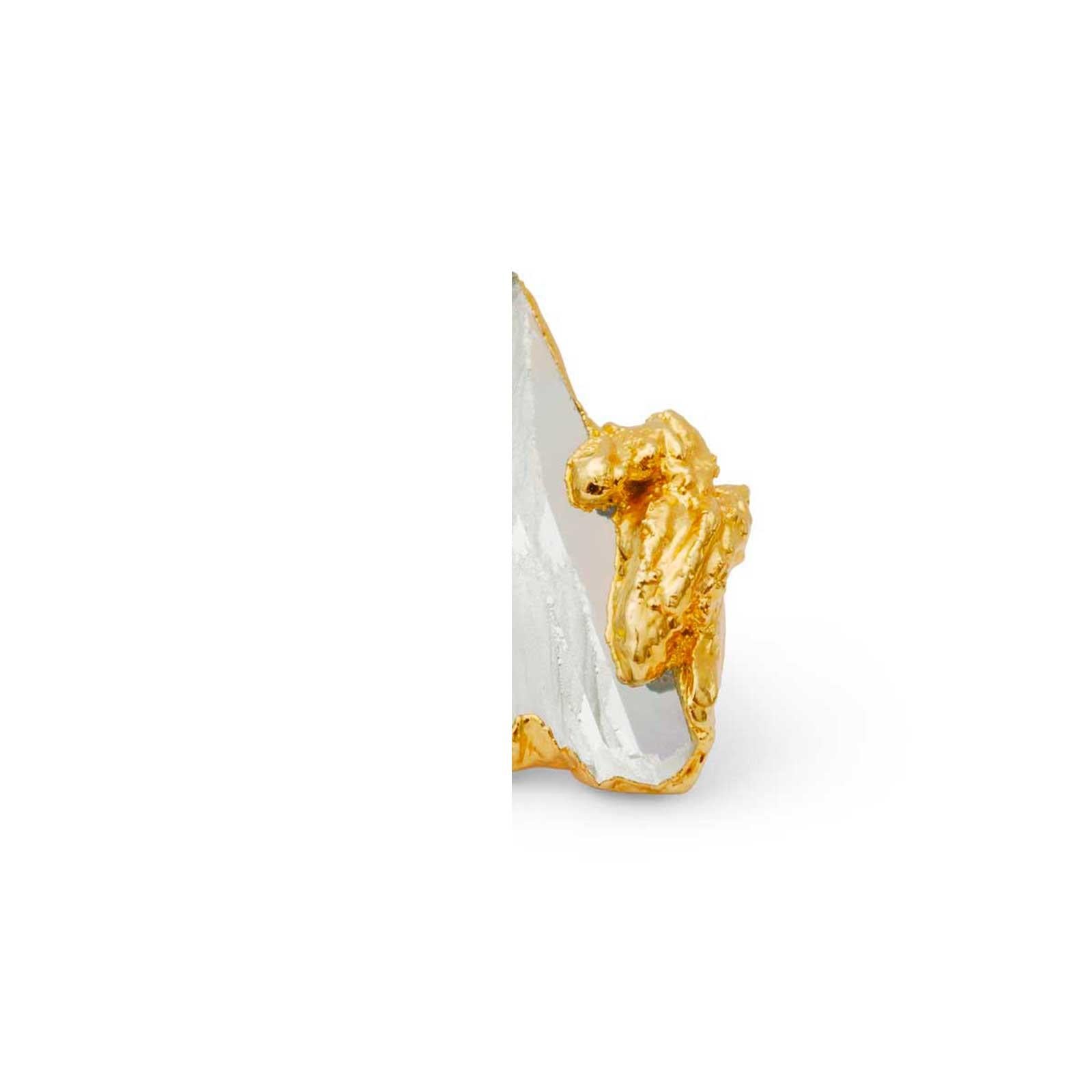 Altro Anello Wonder Sapiens 16 scolpito a mano, bronzo placcato oro 24K di Marion Fillancq in vendita