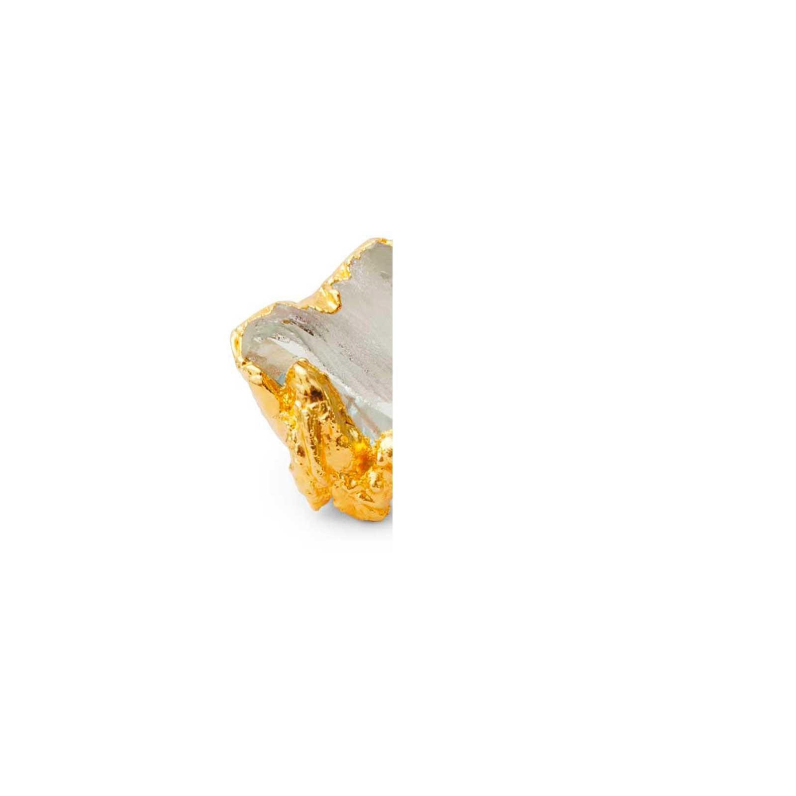 Anello Wonder Sapiens 16 scolpito a mano, bronzo placcato oro 24K di Marion Fillancq In condizioni Nuovo in vendita a Geneve, CH