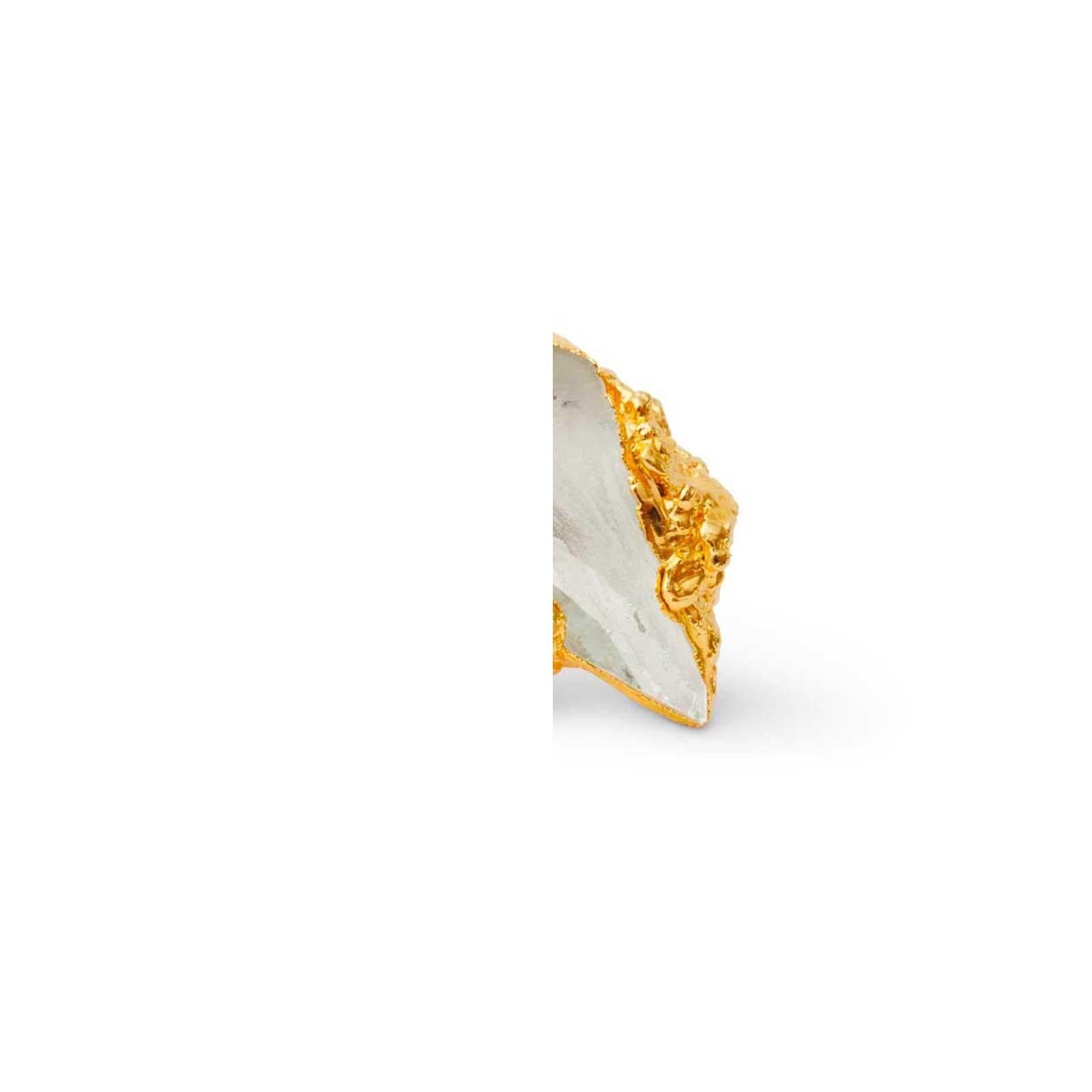 XXI secolo e contemporaneo Anello Wonder Sapiens 16 scolpito a mano, bronzo placcato oro 24K di Marion Fillancq in vendita