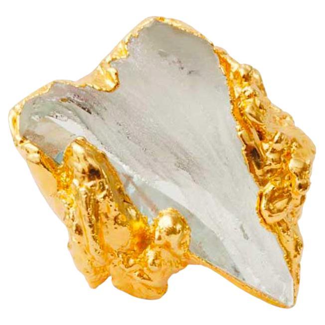 Wonder Sapiens 16 Hand-Sculpted Ring, 24K Gold-Plated Bronze by Marion Fillancq