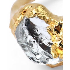 Wonder Sapiens 2 Hand-Sculpted Ring in 24k Gold-Plated Bronze by Marion Fillancq