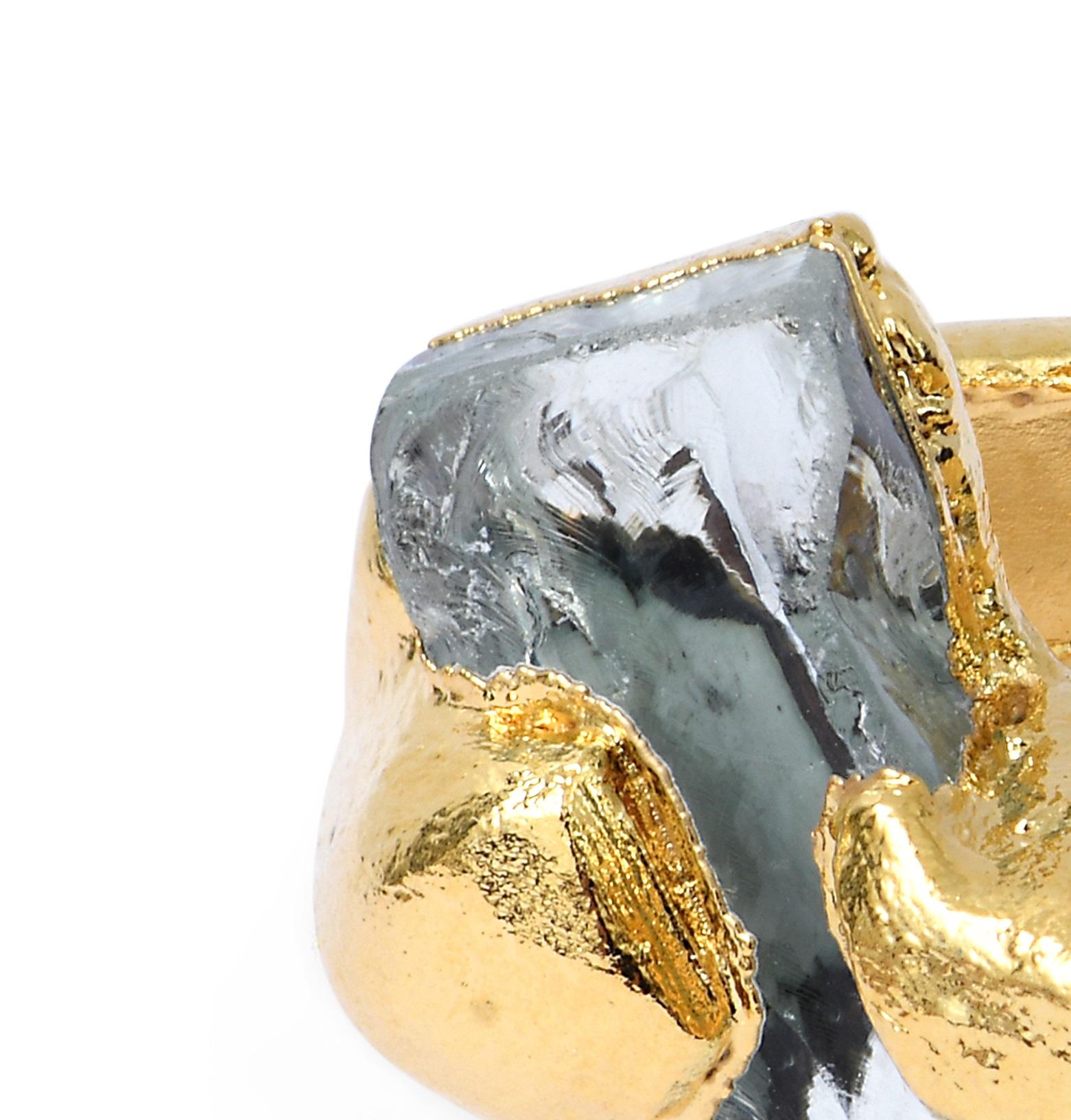 Wonder Sapiens 4 Handgefertigter Ring aus 24k vergoldeter Bronze von Marion Fillancq (Moderne) im Angebot