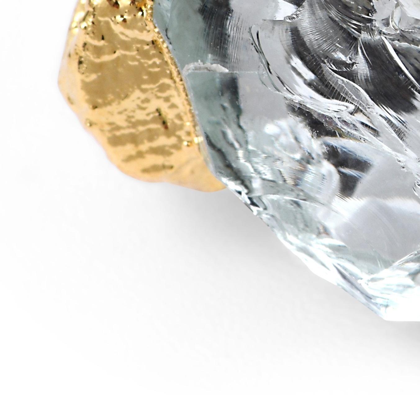 XXIe siècle et contemporain Wonder Sapiens 5 Bague sculptée à la main en bronze plaqué or 24k par Marion Fillancq en vente