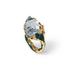Wonder Sapiens 6 Hand-Sculpted Ring in 24k Gold-Plated Bronze by Marion Fillancq