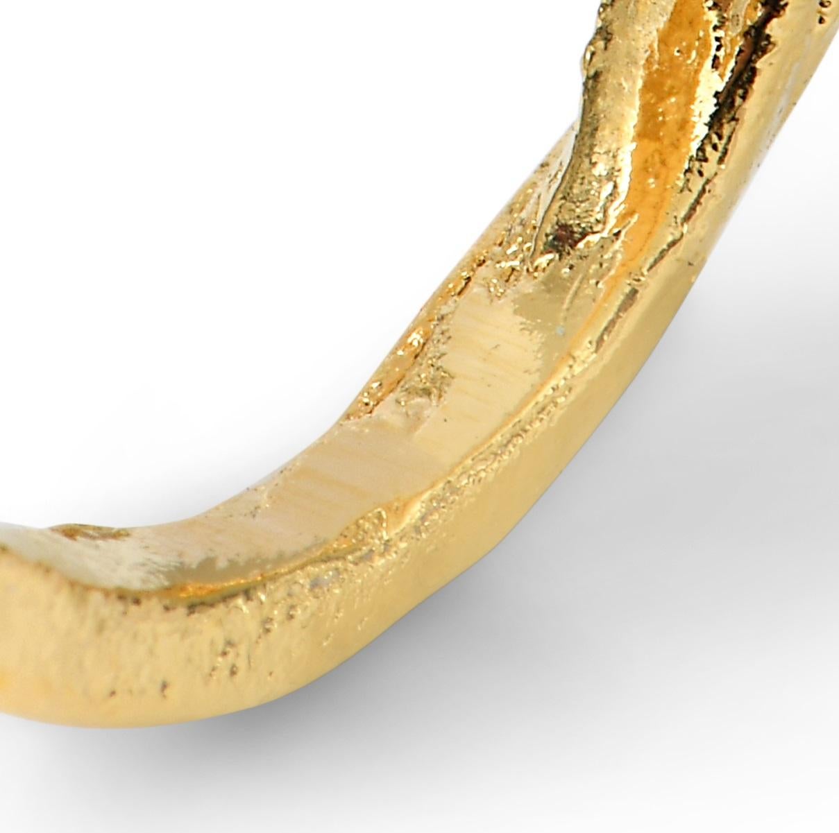 Wonder Sapiens 7 Bague sculptée à la main en bronze plaqué or 24k par Marion Fillancq Neuf - En vente à Geneve, CH