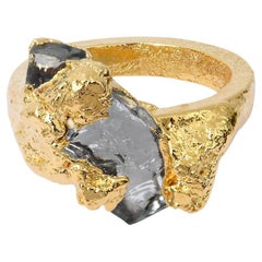 Wonder Sapiens 8 Hand-Sculpted Ring in 24k Gold-Plated Bronze by Marion Fillancq