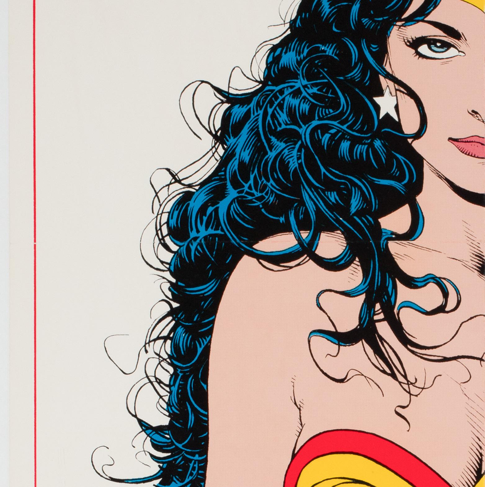 Wonder Woman 1992 US DC COMICS Póster Promocional, BRIAN BOLLAND siglo XX en venta