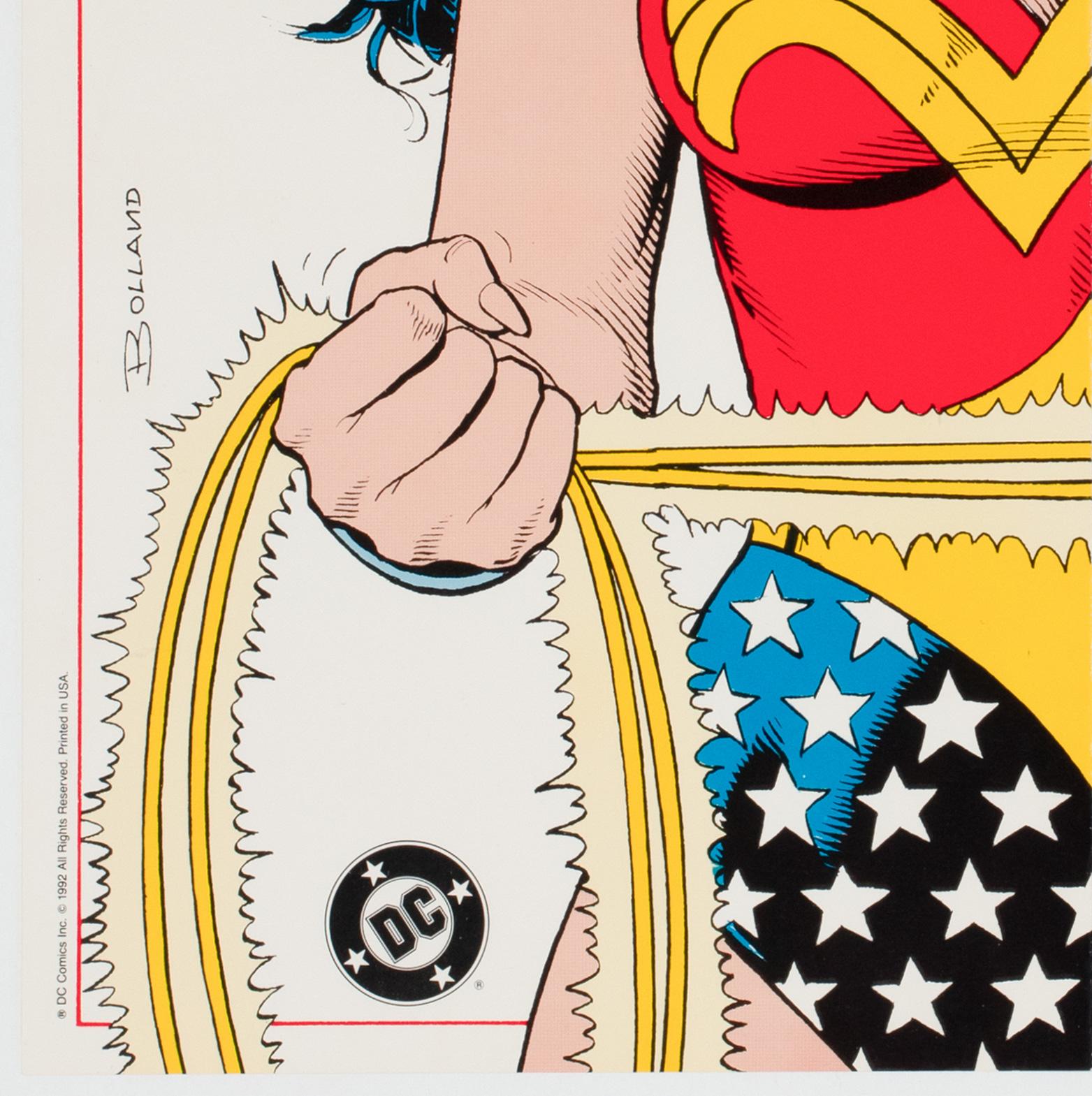 Wonder Woman 1992 US DC COMICS Póster Promocional, BRIAN BOLLAND en venta 1