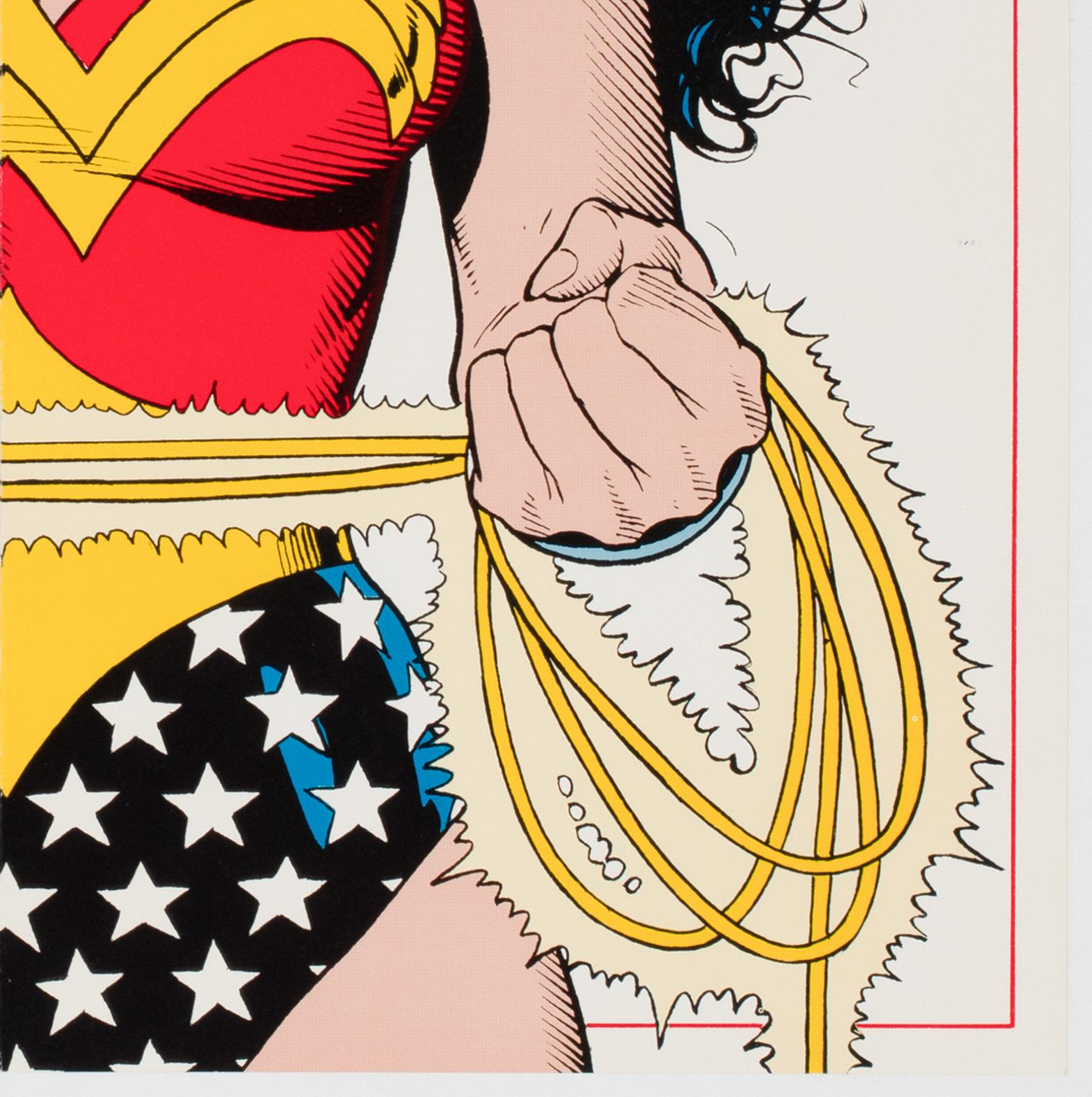 Wonder Woman 1992 US DC COMICS Póster Promocional, BRIAN BOLLAND en venta 2