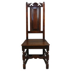 Wonderful 17th Century Welsh Oak Chair - Initialled c. 1660