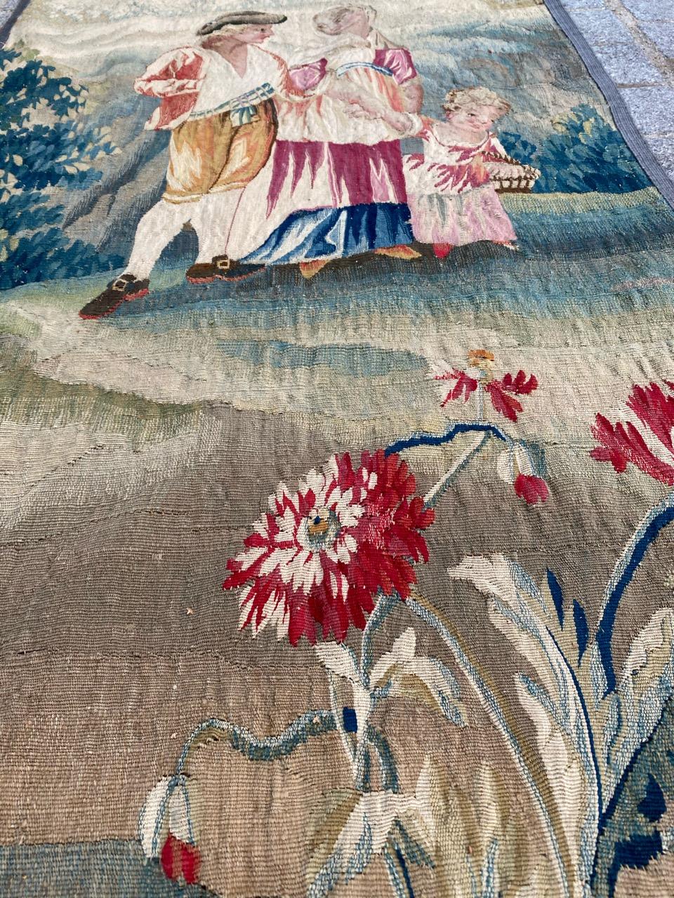 Wonderful 18th Century Aubusson Tapestry Panel 3