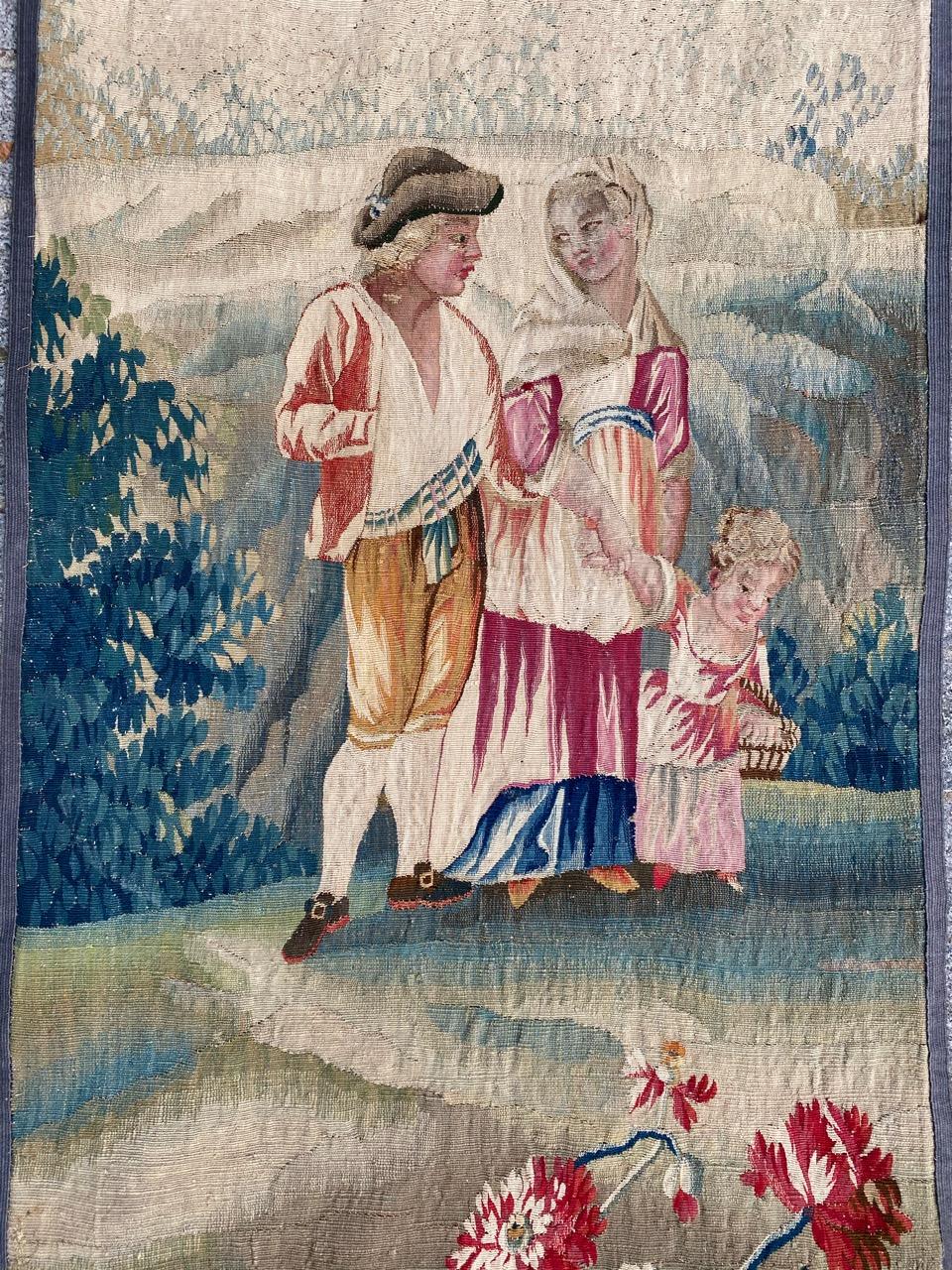 Wonderful 18th Century Aubusson Tapestry Panel 7