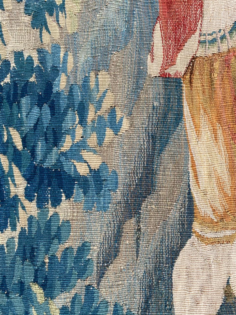 Hand-Woven Wonderful 18th Century Aubusson Tapestry Panel