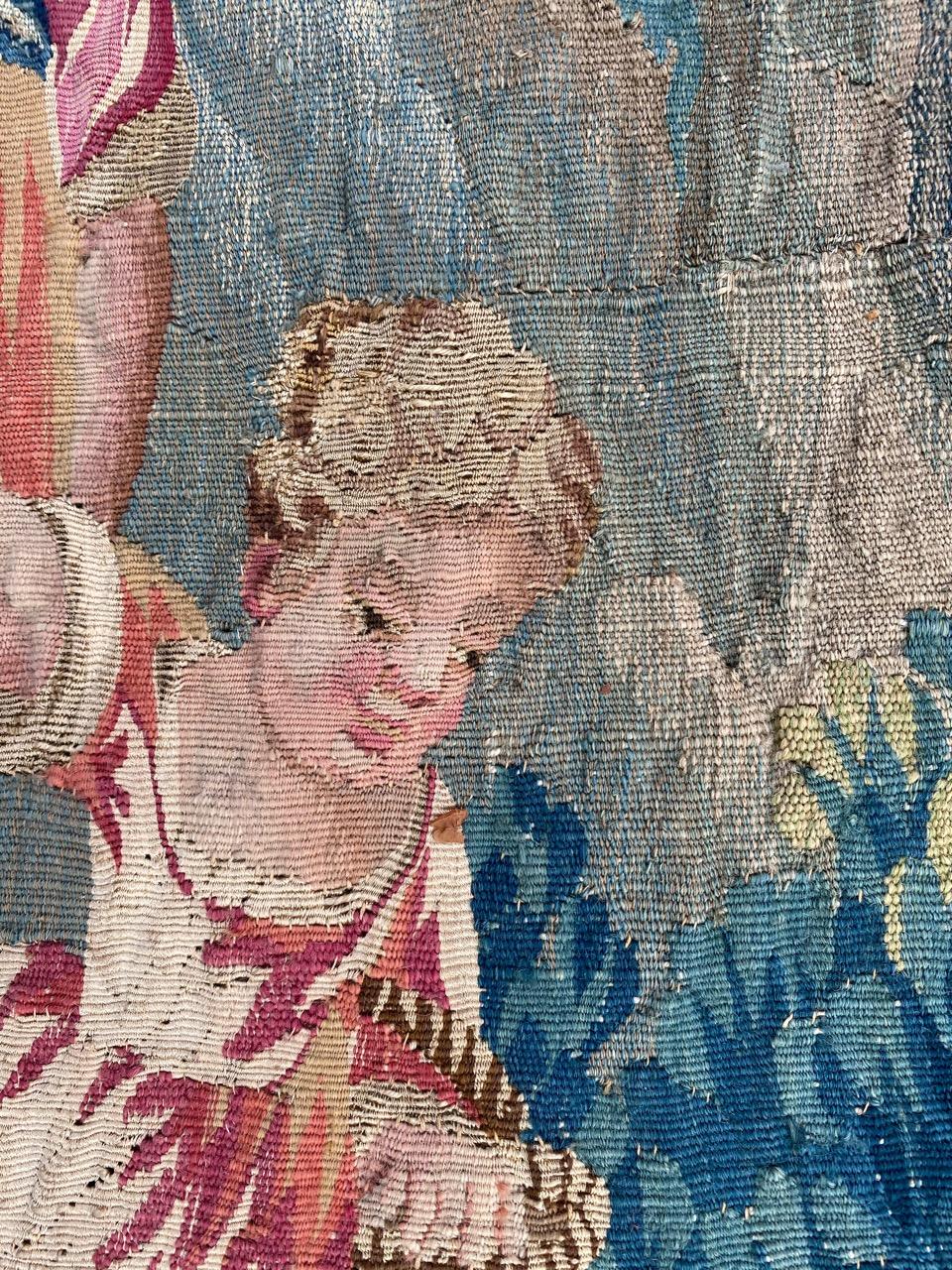 18th Century and Earlier Wonderful 18th Century Aubusson Tapestry Panel