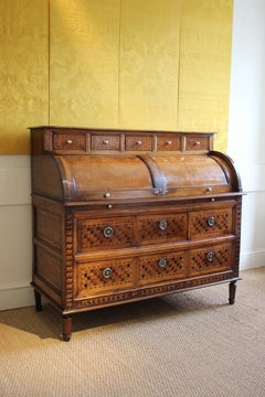 Wonderful 18th Century French Roll Top Desk (Cylinder Bureau)