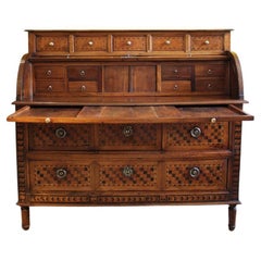Antique Wonderful 18th Century French Roll Top Desk (Cylinder Bureau)
