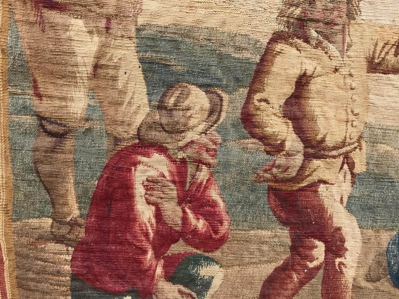 Wunderschöner kleiner Aubusson-Wandteppich aus dem 18. Jahrhundert (Französisch) im Angebot