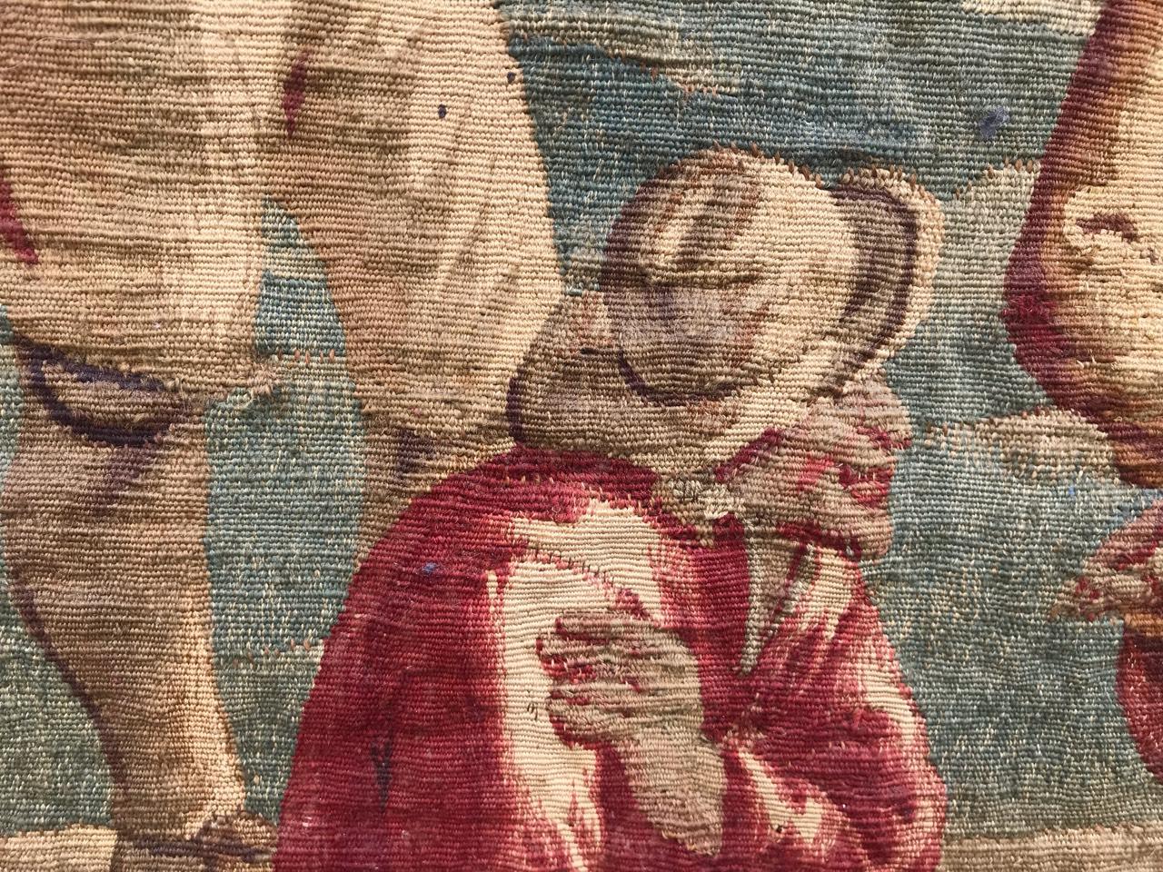 Wonderful 18th Century Little Aubusson Tapestry For Sale 1